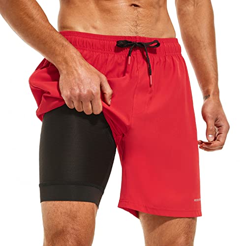 HODOSPORTS Quick-Dry Swim Shorts with Compression Liner