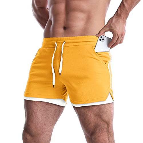 EVERWORTH Men's 2 in 1 Workout Shorts