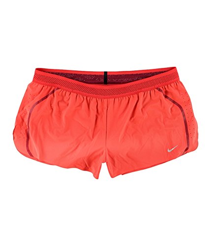 Nike Womens Aeroswift Running Shorts - Orange, X-Large