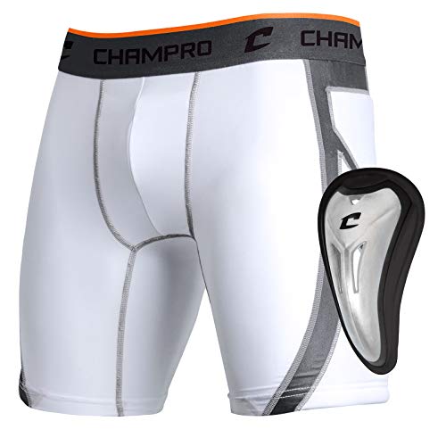 CHAMPRO Compression Sliding Shorts w/Cup