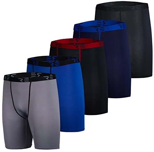 Mens Compression Shorts Biker Sports Basketball Workout Gym Yoga Base Layer Active Athletic Short Running Underwear