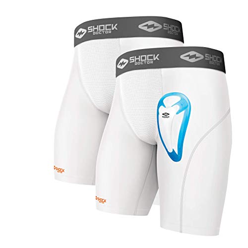 Shock Doctor Compression Shorts with Protective Cup