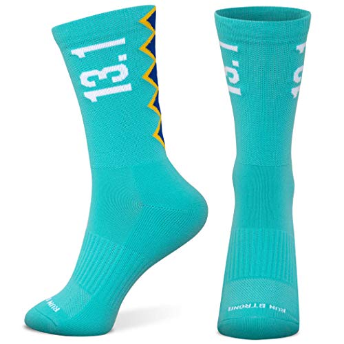 Inspirational Athletic Running Socks - Turquoise