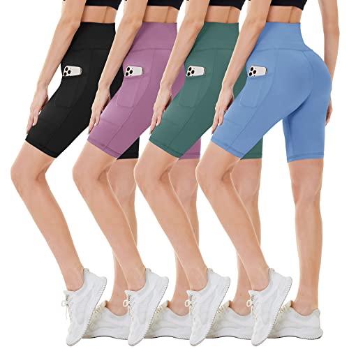 CAMPSNAIL Biker Shorts for Women with Pockets