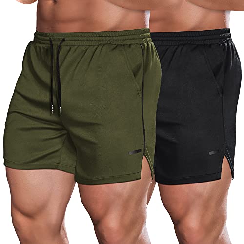 COOFANDY Mens Athletic Shorts 5 Inch Quick Dry Gym Shorts