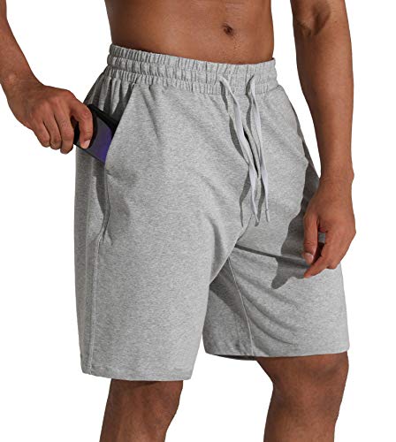 Men's Lounge Shorts - Deep Pockets, Loose-fit Cotton Jersey Shorts