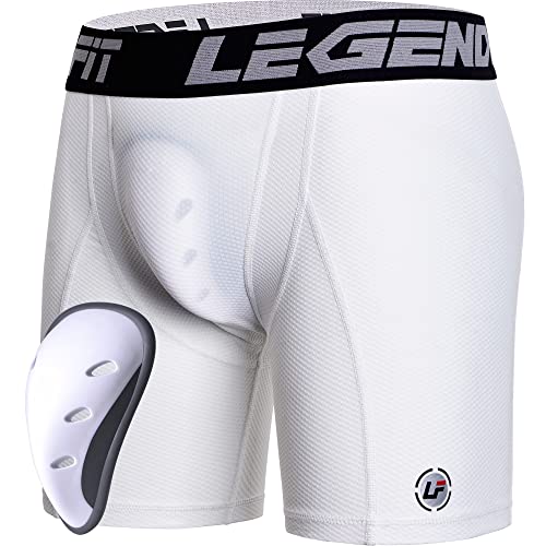 Legendfit Men Compression Shorts with Protective Cup