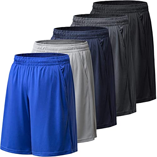 BALENNZ Men's Athletic Shorts with Pockets and Elastic Waistband