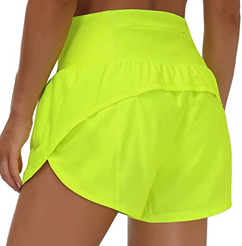 THE GYM PEOPLE Womens High Waisted Running Shorts - Stylish and Functional