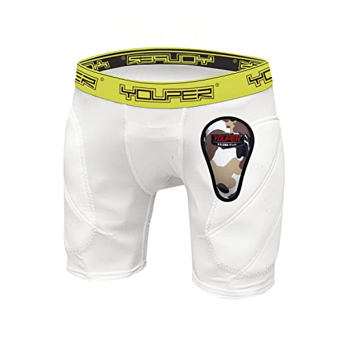 Youper Boys Padded Sliding Shorts with Soft Athletic Cup