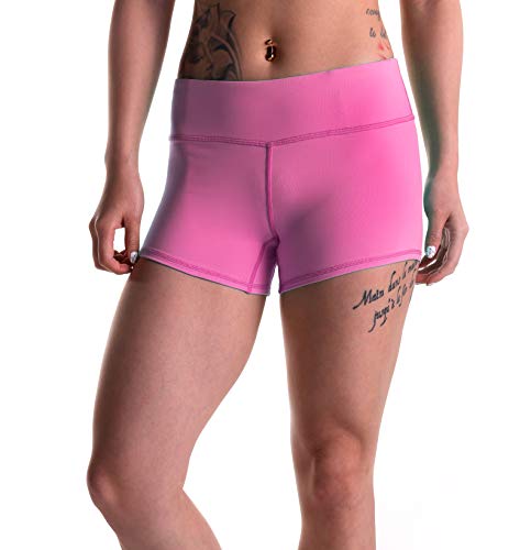 Women's Athletic Workout Compression Shorts Pink