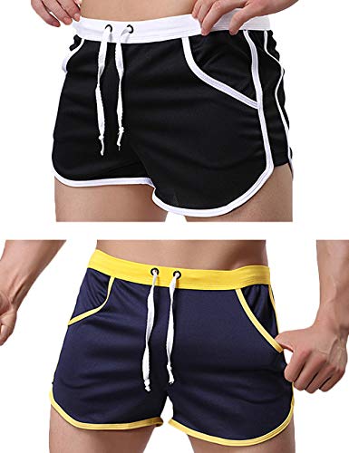 Rexcyril Men's Gym Shorts 2-Pack