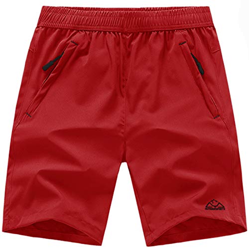 Men's Hiking Shorts with Quick-Dry Fabric and Zipper Pockets