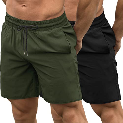 COOFANDY Men's Quick Dry Gym Workout Shorts with Pockets