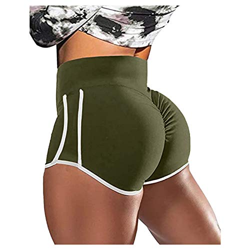 Women's Green Gym Shorts with Pockets