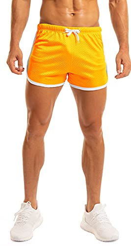 Ouber Men's Fitted Shorts Bodybuilding Workout Gym Running Tight