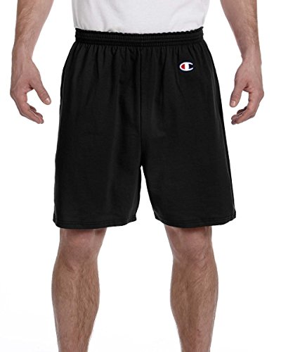 Champion Men's 6-Inch Black Cotton Jersey Shorts