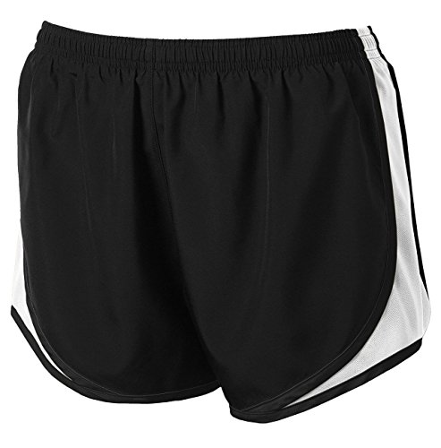 Clothe Co. Running Shorts, Black/White/Black, L