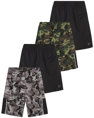 RBX Boys’ Active Shorts – 4 Pack