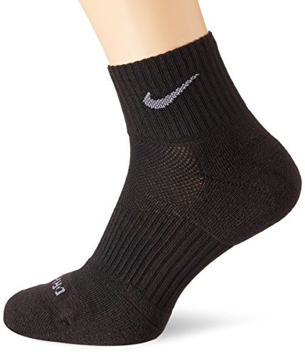 Nike Dri-Fit Quarter Socks (3 Pack) Black