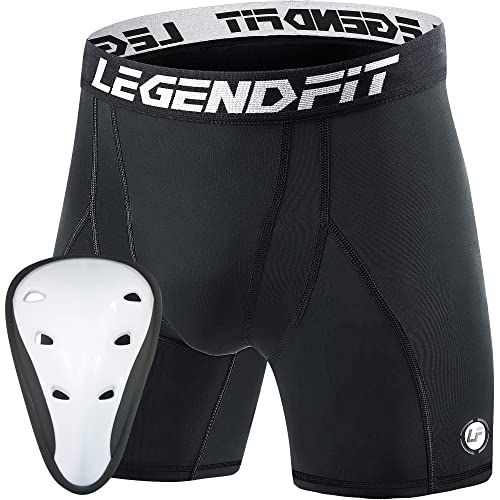 Legendfit Boys Compression Shorts with Cup Protector
