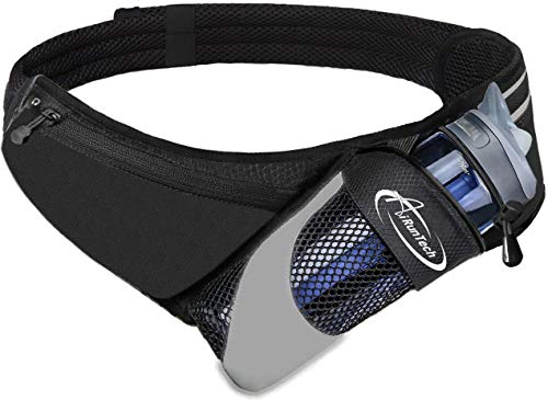 No Bounce Hydration Belt with Water Bottle Holder Pocket
