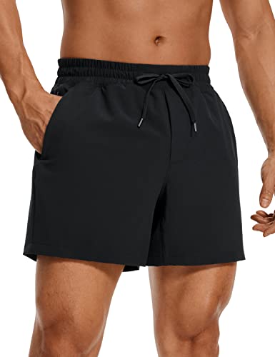 CRZ YOGA Men's Linerless Workout Shorts
