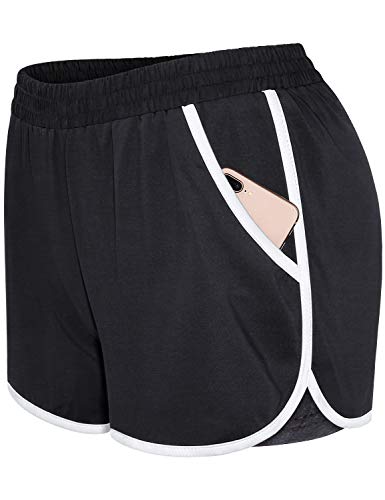 Plus-Size Comfortable Banded Waist Yoga Shorts