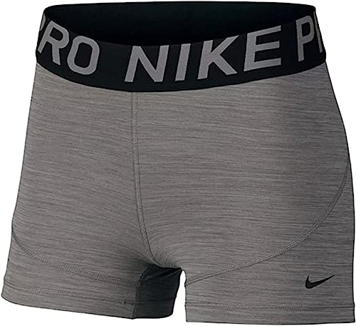 Nike Pro Compression Shorts - Gunsmoke/Heather/Black, Size Small