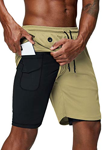 Pinkbomb 2-in-1 Running Shorts with Phone Pocket