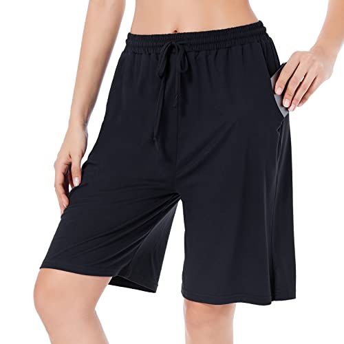 Women's High Waisted Yoga Shorts with Pockets