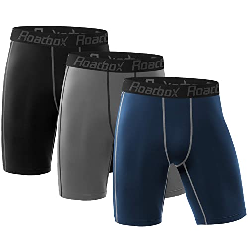 Roadbox Compression Shorts for Men 3 Pack
