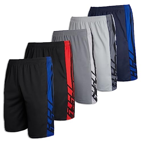 Men's Mesh Athletic Shorts - Set of 2-5 Pack