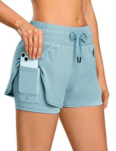 Mid Waisted Workout Running Shorts with Liner