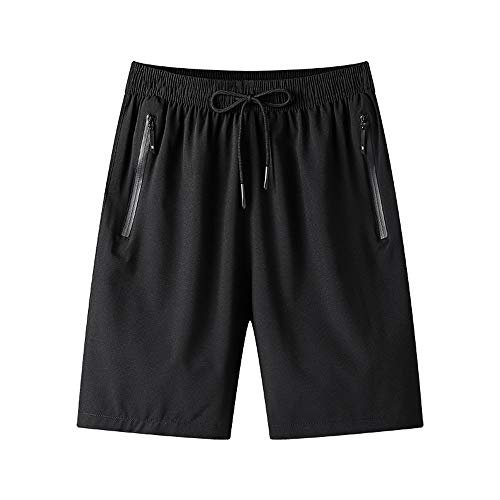 Men's Gym Workout Shorts - Quick Dry Lightweight Athletic Training Running Hiking Jogger with Zipper Pockets