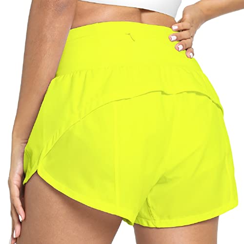High Waisted Athletic Shorts with Pockets