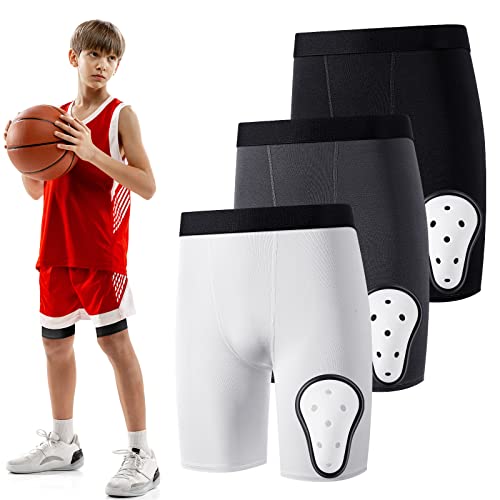 Bonuci Boys Compression Shorts with Protective Athletic Cup