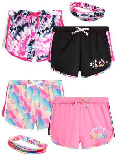 dELiA*s Girls' Active Shorts - 4 Pack
