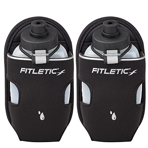 Fitletic Sport Water Bottle with Holster - Quick Hydration for Running and More