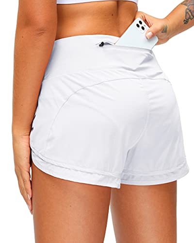 High Waisted Quick-Dry 3 Inch Gym Workout Athletic Shorts