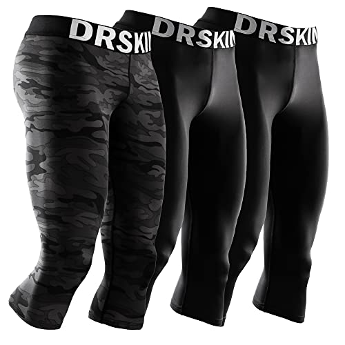 DRSKIN Men’s Compression Pants Tights Leggings Shorts