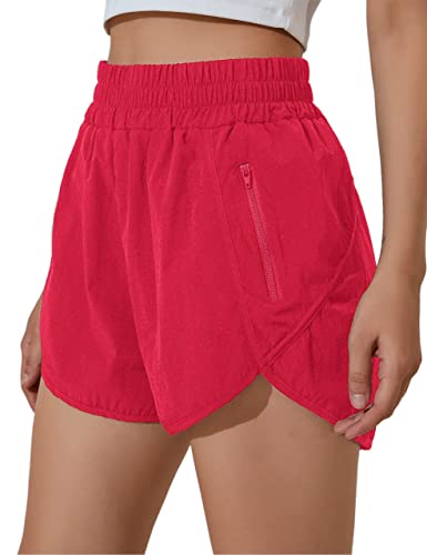 BMJL Women's High Waisted Athletic Shorts