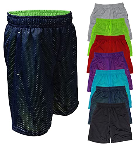 Andrew Scott Boys 7 Pack Active Sport Shorts (7 Pack- Assorted Solids)