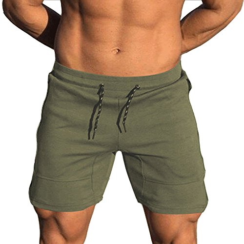 EVERWORTH Men's Gym Workout Shorts with Zipper Pocket