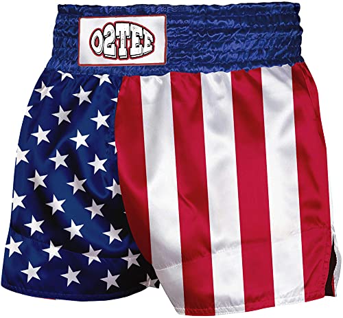 O2TEE American Flag MMA Blaze Shorts