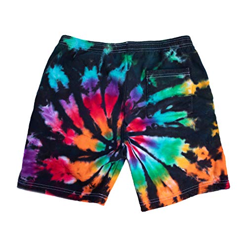 Vibrant and Trendy Tie Dye Fleece Gym Shorts