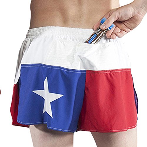 BOA Mens Texas Flag Running Short