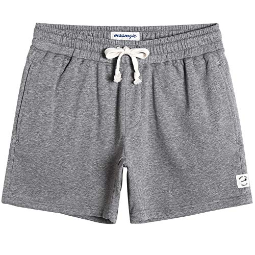 Mens Athletic Gym Shorts 5.5" Elastic Waist Casual Pajama Pocket Jogger Men Workout Short Pants