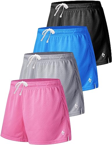 4-Pack Basketball Shorts for Youth Girls