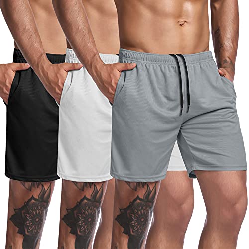 COOFANDY Men's 3 Pack Workout Shorts